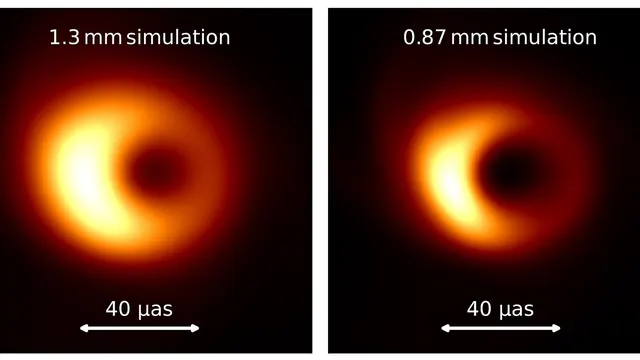 Computer simulation illustrating how a black